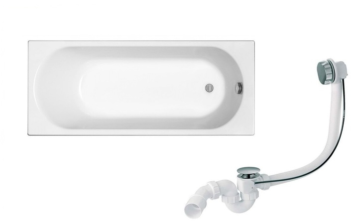 Комплект Ванна прямокутна з ніжками Opal Plus 170x70 Kolo Сифон для ванни HC31M-S1 McAlpine - Зображення 27377674-31001.jpg
