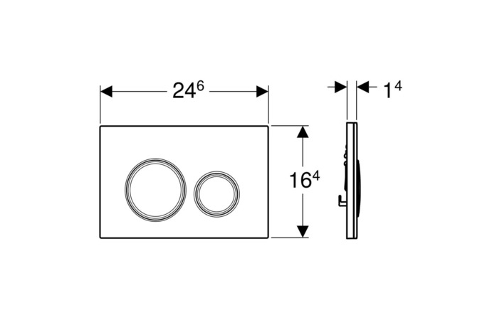 Кнопка зливу Sigma 21 (115.884.SI.1) білий, Geberit - Зображення 289144-a7402.jpg