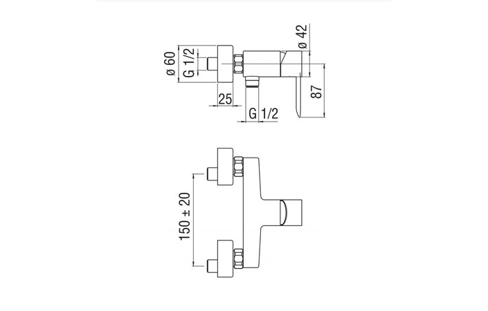 Змішувач для душу SAND (SA99130CR), Nobili - Зображення 290584-e8048.jpg