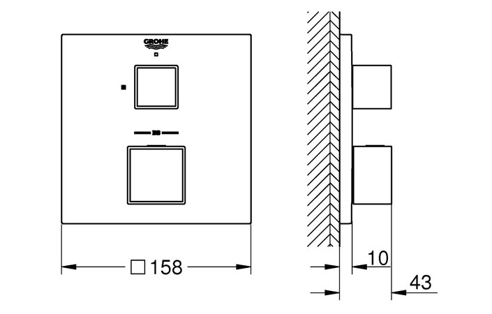 Змішувач Grohtherm Cube 24153000 Grohe - Зображення 29488170-8f54b.jpg