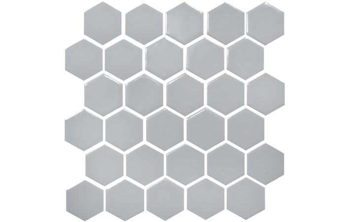Мозаїка H 6002 Hexagon Grey Silver 295×295x9 Котто Кераміка - Зображення 2c00a-h-6002-grey-silver-.jpg