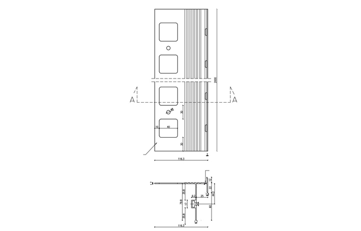 Капельник балконно-терасовий Sopro PT 266-22 темно-коричневий (200 см) - Зображення 304894-df280.jpg