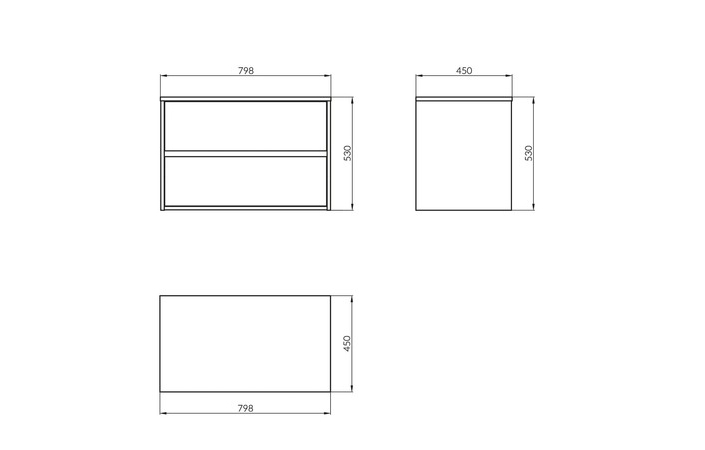 Шкафчик под умывальник CREA 80 White (FZZW1008711564), Cersanit - Зображення 307099-cb487.jpg