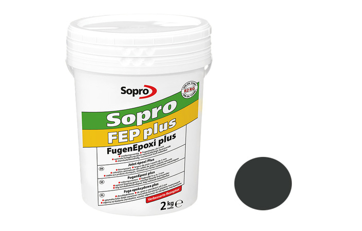 Затирка для швов Sopro FEP plus 1502 антрацит №66 (2 кг) - Зображення 316424-3295c.jpg