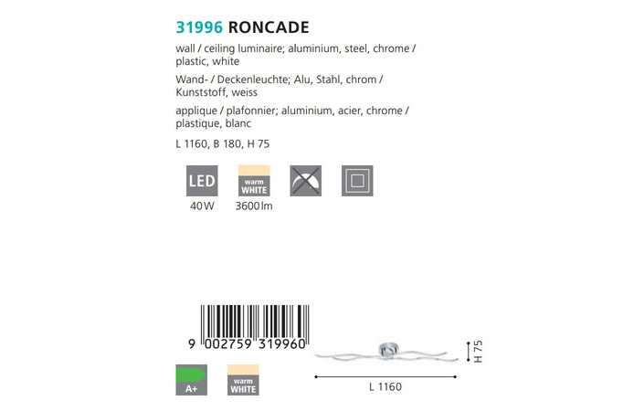Светильник RONCADE CHROM-WEISS LED (31996), EGLO - Зображення 31996--3.jpg