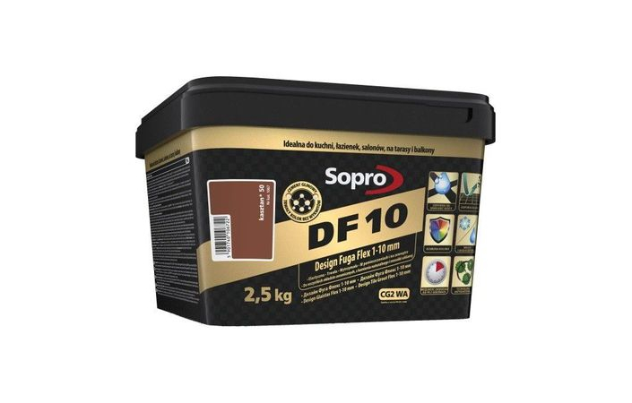 Затирка для швів Sopro DF 10 1067 каштан №50 (2,5 кг) - Зображення 1