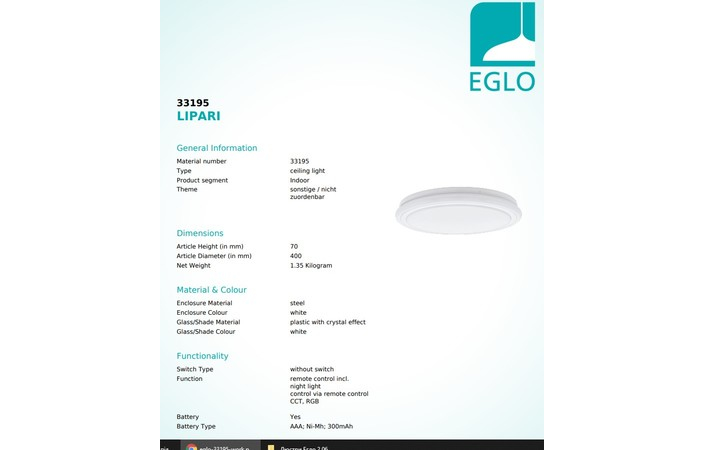 Світильник LIPARI LED (33195), EGLO - Зображення 33195--.jpg