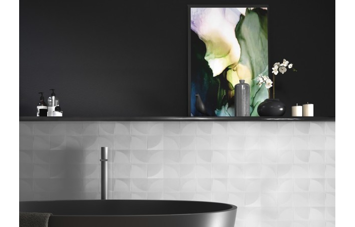 Плитка стінова STRUCTURY 3D Ribbon White 250×750X9 Ceramika Color - Зображення 348564-6f2dc.jpg