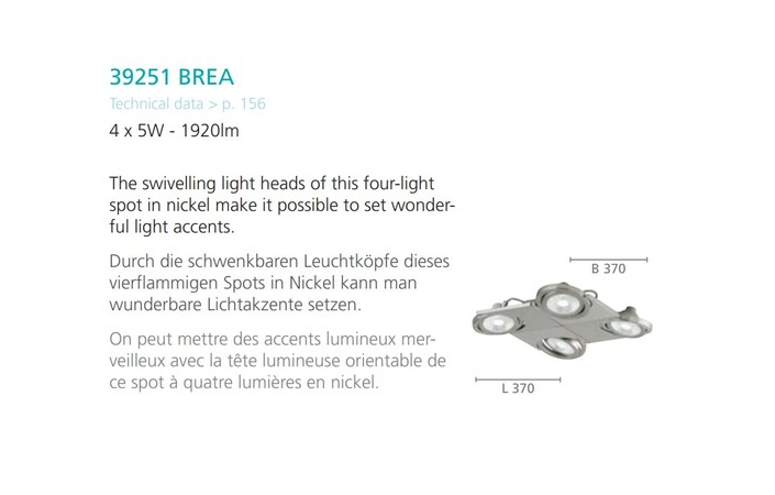 Спот BREA NICKEL-MATT  LED (39251), EGLO - Зображення 39251--.jpg