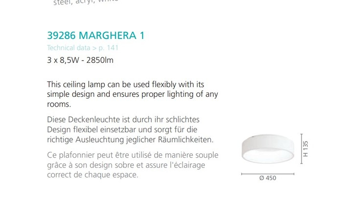Светильник MARGHERA 1 LED (39286), EGLO - Зображення 39286--.jpg