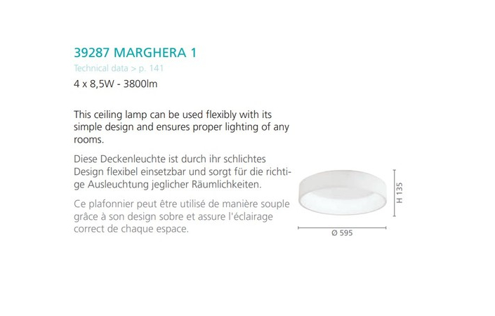 Світильник MARGHERA 1 LED (39287), EGLO - Зображення 39287--.jpg