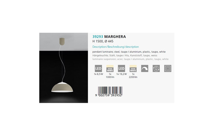 Люстра MARGHERA LED (39293), EGLO - Зображення 39293-.jpg