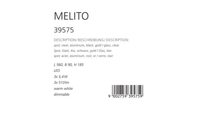 Спот MELITO LED (39575), EGLO - Зображення 39575--.jpg