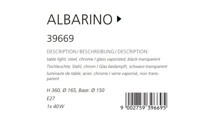 Настольная лампа ALBARINO (39669), EGLO - Зображення 39669--.jpg