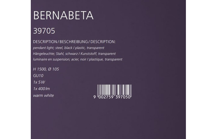 Люстра BERNABETA (39705), EGLO - Зображення 39705--.jpg