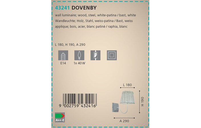 Бра DOVENBY (43241), EGLO - Зображення 43241-.jpg