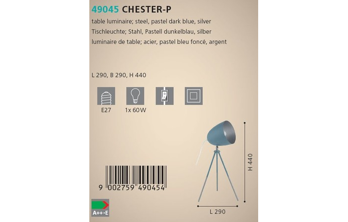 Настольная лампа CHESTER-P (49045), EGLO - Зображення 49045--.jpg