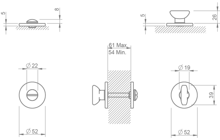 Розетка TUPAI   4041 5S-03 WC Tupai - Зображення 49209-4041-desenho-tcnico.png