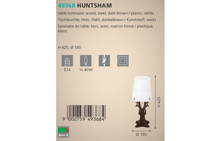 Настольная лампа HUNTSHAM (49368), EGLO - Зображення 49368--.jpg