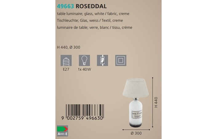 Настільна лампа ROSEDDAL (49663), EGLO - Зображення 49663--.jpg