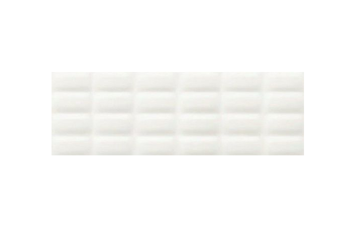 Плитка стінова White Glossy Pillow Structure 250×750x10 Opoczno - Зображення 1