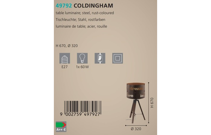 Настольная лампа COLDINGHAM (49792), EGLO - Зображення 49792--.jpg