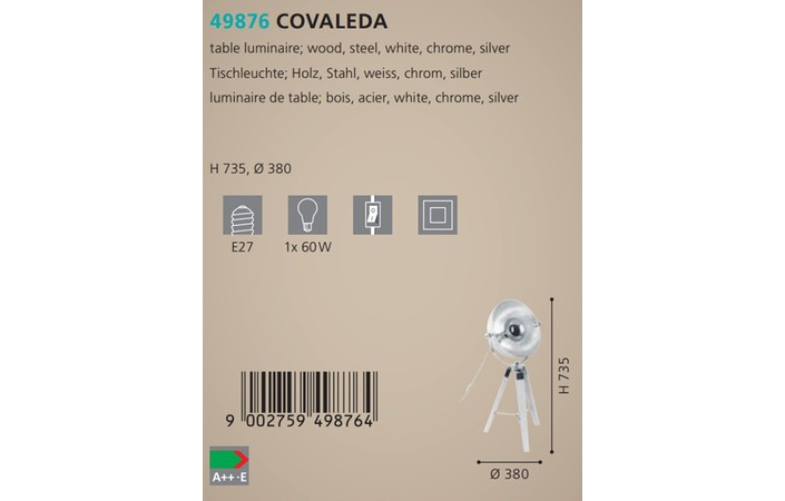 Настольная лампа COVALEDA (49876), EGLO - Зображення 49876--.jpg