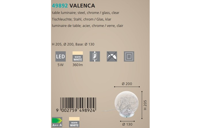 Настольная лампа VALENCA LED (49892), EGLO - Зображення 49892--.jpg