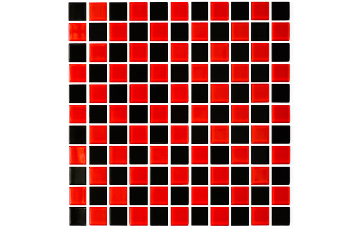 Мозаїка GM 4003 CC Black-Red M 300×300x8 Котто Кераміка - Зображення 49d7b-gm-4003-cc-red-m-black.jpg