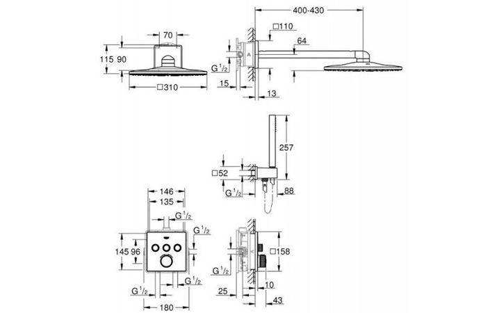 Душова система Grohtherm SmartControl (34706000), Grohe - Зображення 4dcf3-3470-5.jpg