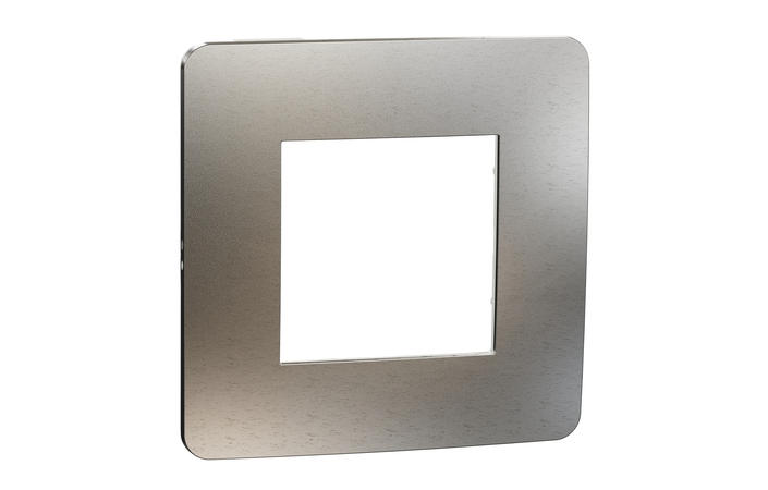 Рамка 1-местная матовая Хром-Белый UNICA (NU280255M), Schneider Electric - Зображення 5084849-8e54d.jpg