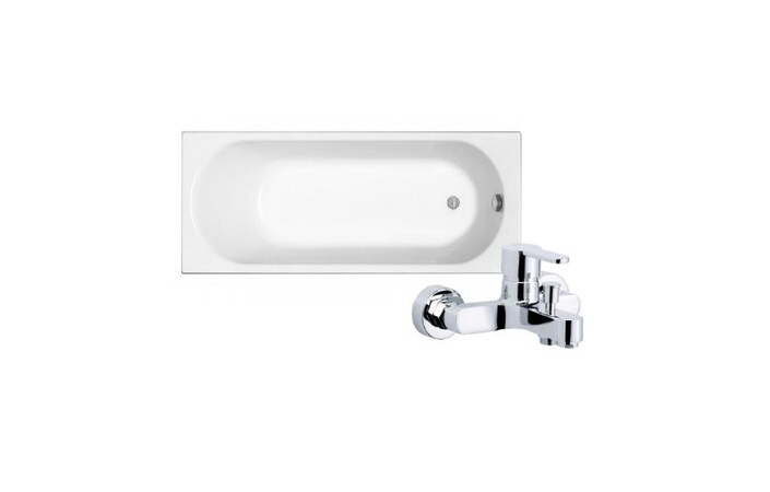 Комплект Ванна прямоугольная с ножками Opal Plus 170x70 Kolo Смеситель для ванны Lento 15490501 Adell - Зображення 53f70650-a054-4a9a-be0.jpg