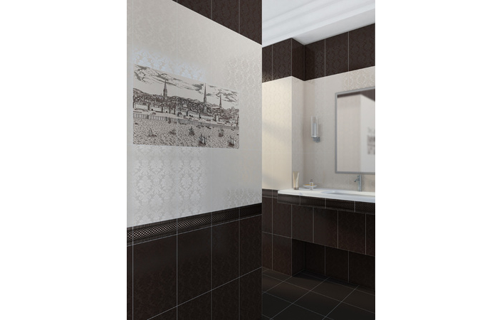 Фриз Damasco коричневый 90x250x9 Golden Tile - Зображення 58073-0972779001555655344.jpg