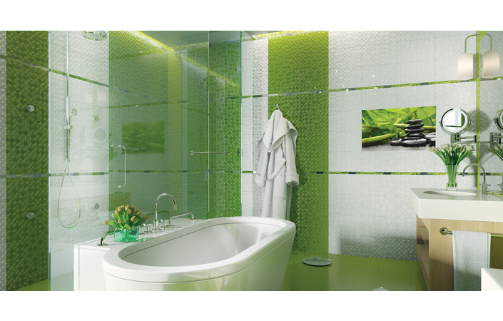 Фриз Relax зелёный 30x400x9 Golden Tile - Зображення 5dcf3-0694985001532598125.jpg