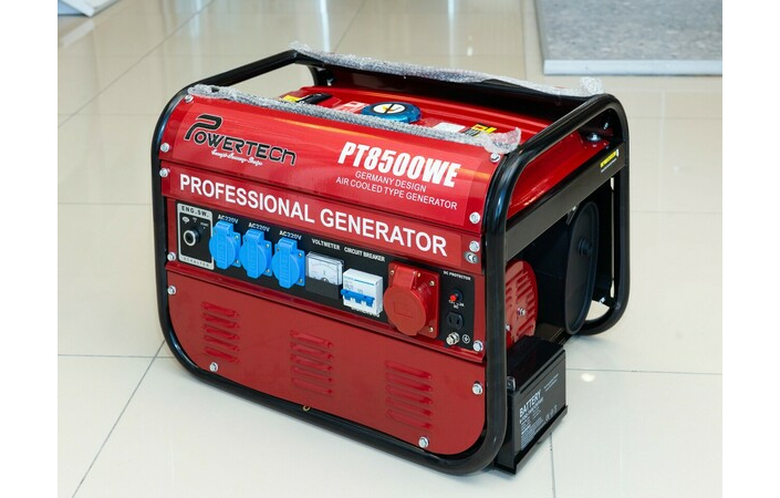 Генератор бензиновый 3,5 кВт (PT8500WE) Powertech - Зображення 6008216-bb4bd.jpg