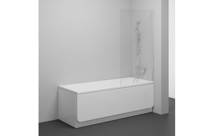 Шторка для ванни нерухома одноелементна NVS1-80 Transparent Chrome RAVAK - Зображення 63125991-d5a9a.jpg