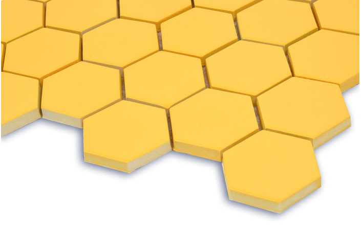 Мозаїка H 6025 Hexagon Dark Yellow 295×295x9 Котто Кераміка - Зображення 639e0-h_6025-dark-yellow-.jpg