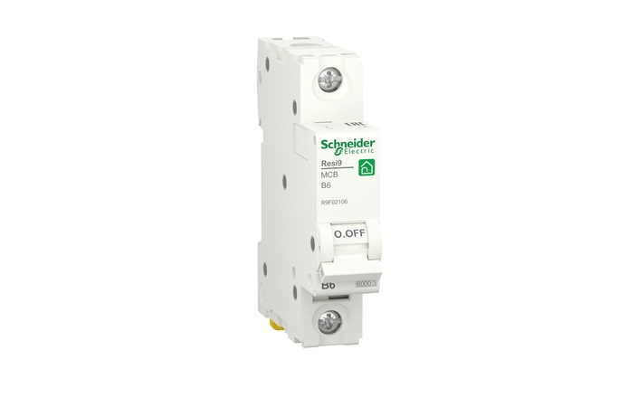 Автоматичний вимикач 6kA 1P 6A RESI9 (R9F02106), Schneider Electric - Зображення 6815515-5f527.jpg