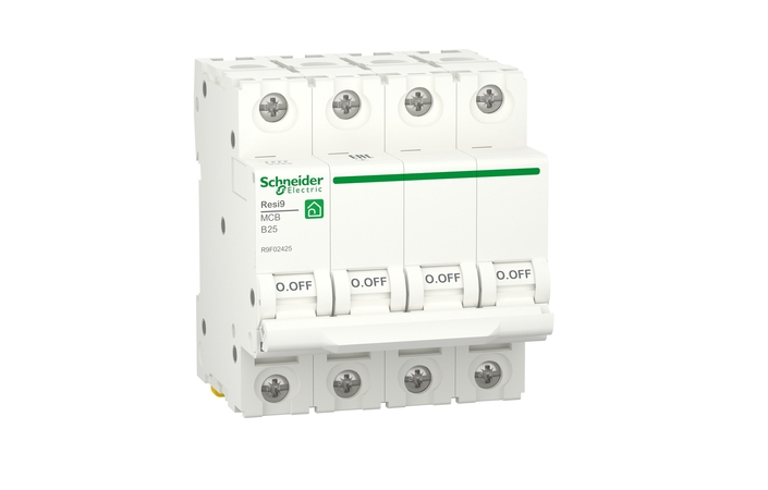 Автоматичний вимикач 6kA 4P 25A RESI9 (R9F02425), Schneider Electric - Зображення 6815554-609a3.jpg