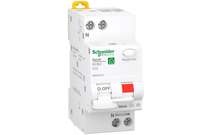 Диференційний автоматичний вимикач 6kA 1P+N 10A C 30mA А RESI9 (R9D55610), Schneider Electric - Зображення 6815571-86e31.jpg