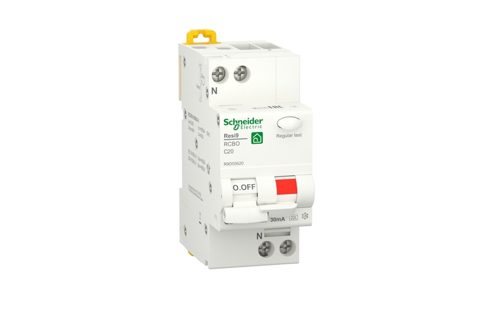 Диференційний автоматичний вимикач 6kA 1P+N 20A C 30mA А RESI9 (R9D55620), Schneider Electric - Зображення 6815576-66e91.jpg
