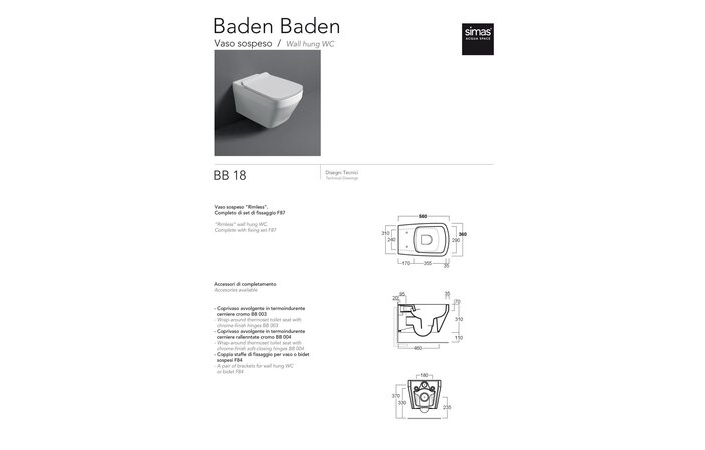 Унитаз подвесной Baden Baden BB 18 с крышкой soft-close BB18-F87(85)-BB004 SIMAS - Зображення 68586748-d1734.jpg