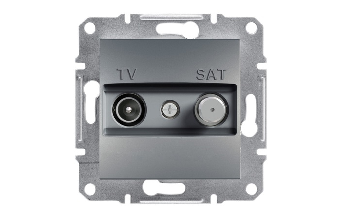 Розетка TV-SAT конечная 1dB Сталь ASFORA (EPH3400162), Schneider Electric - Зображення 7297343-54229.jpg