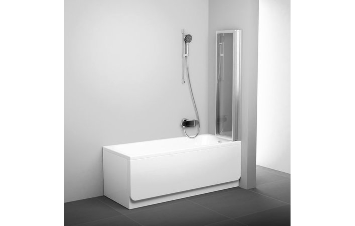 Шторка для ванны трёхэлементная VS3 130 Transparent, (795V0U00Z1) RAVAK - Зображення 795P0U0041-3.jpg