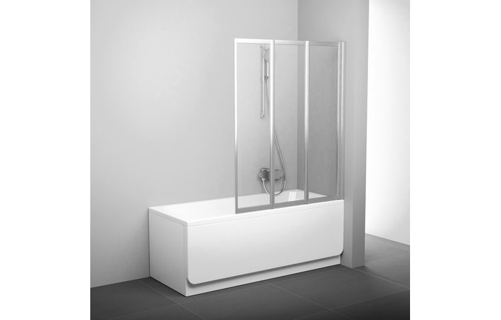 Шторка для ванны трёхэлементная VS3 130 Transparent, (795V0U00Z1) RAVAK - Зображення 795P0U0041.jpg