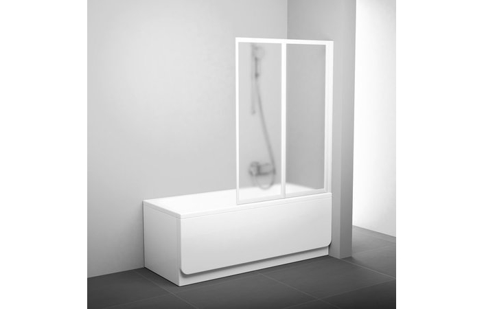 Шторка для ванни двохелементна VS2 105 Grape, (796M0100ZG) RAVAK - Зображення 796M010041.jpg