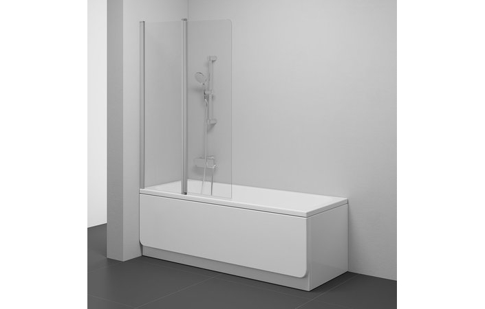 Шторка для ванни двохелементна CVS2-100 L Transparent, (7QLA0U00Z1) RAVAK - Зображення 7QLA0U00Z1.jpg