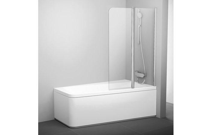 Шторка для ванни двохелементна 10CVS2-100 R Transparent, (7QRA0C03Z1) RAVAK - Зображення 7QRA0C03Z1.jpg