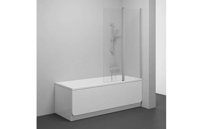 Шторка для ванны двухэлементная CVS2-100 R Transparent, (7QRA0U00Z1) RAVAK - Зображення 7QRA0U00Z1-2.jpg