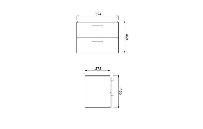 Сет B388 Lara Mille Slim 60 Walnut Cersanit - Зображення 80217049-d3c32.jpg